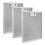 3-Pack W10169961A Range Hood Filter Φίλτρο κουκούλας από ανοξείδωτο ατσάλι για κουκούλες Jenn.Air Range 1