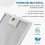3-Pack W10169961A Range Hood Filter Φίλτρο κουκούλας από ανοξείδωτο ατσάλι για κουκούλες Jenn.Air Range 4