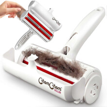 Chom Chom Roller Dyrehårfjerner og gjenbrukbar lo Roller-ChomChom katt- og hundehårfjerner for møbler, sofa, teppe, klær og sengetøy