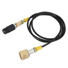 CO2 Tank Adapter with TR214 Soda Maker Connector, 60in Pressure Hose, W21.814 Compatible