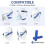 Caches de sangles CPAP en pack 8, couvercles universels et réutilisables pour les sangles 3