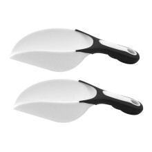 2pcs Plastic Ice Scoop MultiPurpose for Kitchen Bar Home Flour Sugar Rice Popcorn Easy Clean