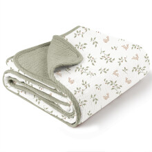 Muslin Baby Blanket 100% Cotton, Super Soft 40'x36' Crib and Toddler Bedding with Cute Prints