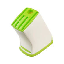 Universal Knife Block Organizer with Removable and Base Kitchen Knife Holder Stand Green