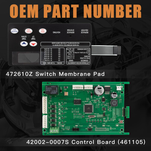 Control Board Kit with Switch Pad for Pentair MasterTemp Pool Spa Heater Replacement 1