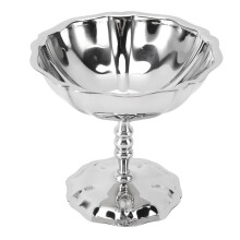 Stainless Steel Dessert Cup with Footed Base, Mirror Finish Ice Cream Sundae Bowl for Parties