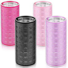 4 Teile: Aluminiumkern-Lockenwickler, Selbstgriffroller, selbsthaltender