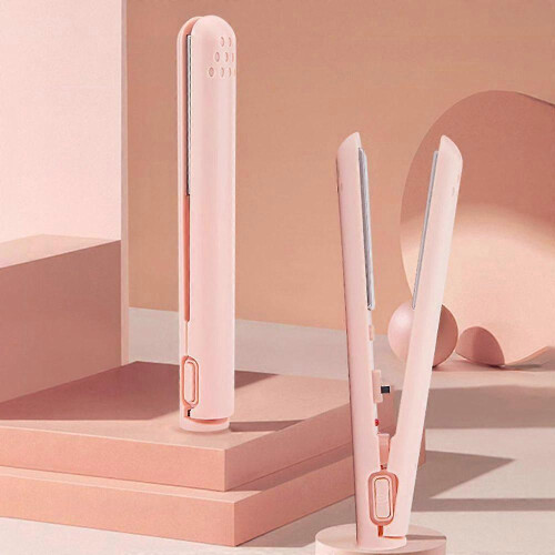 2-σε-1 Mini Curling Wand Flat Iron Hair Dualglam Mini Σίδερο για μπούκλες διπλής χρήσης 2