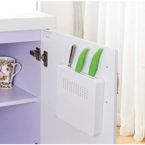 Knife Holder Wall Mounted Knife Block Plastic Space Saving Rack for Small Kitchen Storage 1