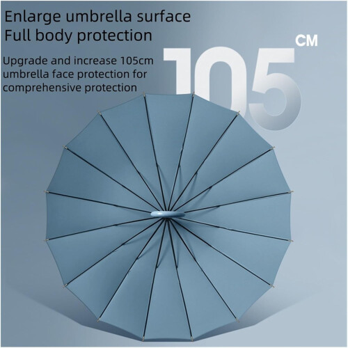 Large Windproof Golf Umbrella with Double Canopy, Automatic Open, Waterproof SPF50+ Protection 2