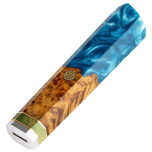 Kitchen Knife Handle Octagon Wood Resin Grip for Custom DIY Chef Blade Replacement Style C