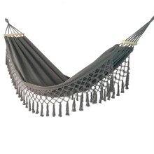 Cotton Hammock Bohemian Style Canvas for Indoor Outdoor Use Single Person Travel 200x100cm