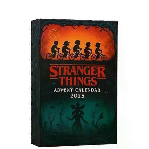Stranger Things 2025 Adventskalender Acryl-Ornamente Weihnachts-Countdown-Box 2