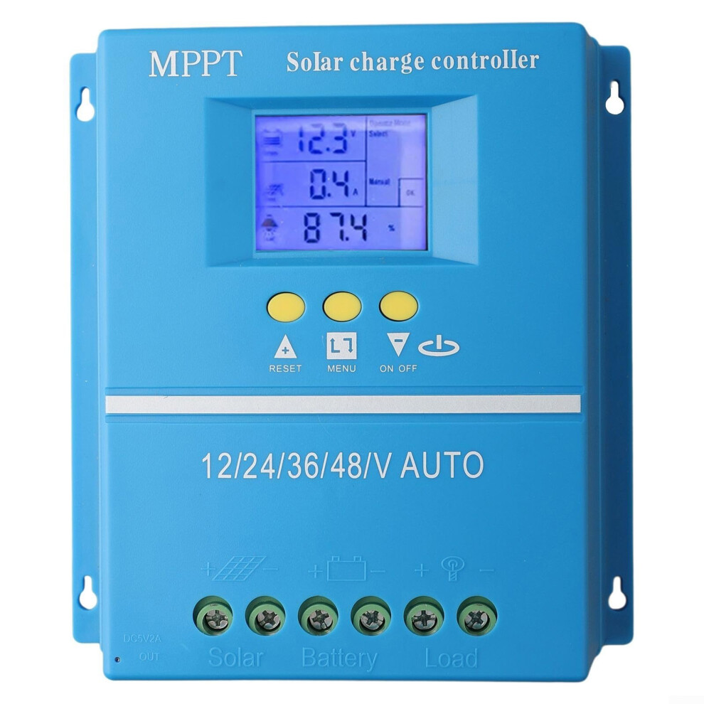 100A Mppt Solar Charge Controller 12V 24V 36V 48V With Lcd For Gel Agm Flooded Batteries 9070919373251