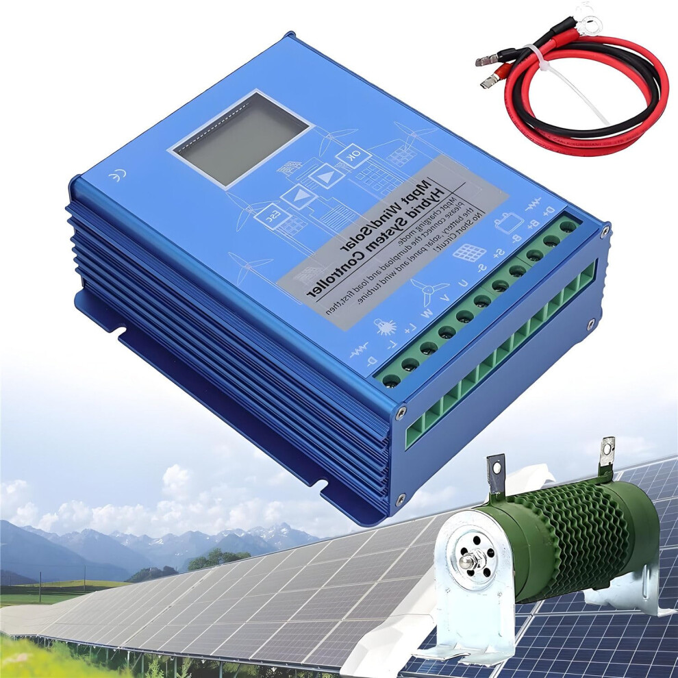 Wind Solar Hybrid Mppt Charge Controller 15000W With Dump Load For 24V Off Grid Power 9070919373411