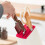 Universal Kitchen Knife Block Holder with Slotless Design, SpaceSaving Durable Red Stand 3