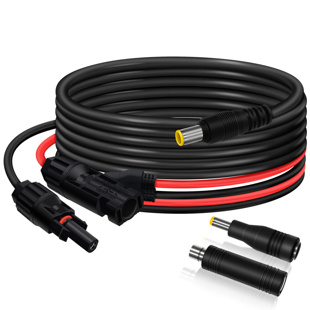 Solar Panel To Dc Adapter Cable 7Ft With Dc8020 And Dc5525 For Jackery Bluetti Anker Power Station 9070919373756