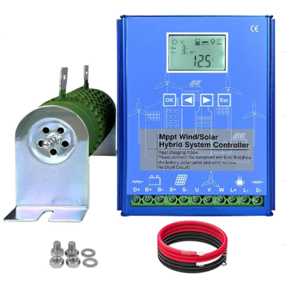 Wind Solar Hybrid Charge Controller Mppt 12000W 48V Off Grid With Lcd And Comprehensive Protection 9113335295612