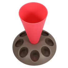 Pastry Bag Holder Stand with 8 Nozzle Slots for Mess Cake Decorating and Easy Clean