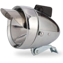 Retro Super Bright LED-Fahrrad Frontscheinwerfer Chromvisor Bullet Scheinwerfer Scheinwerfer Wasserdichte Fahrradlampe Fahrradzubehör#d812976