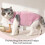 Kat-genopretningsdragt efter operation Heldragt til katte, Anti-Lick Pet Vest til 5