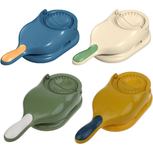 Dumpling Maker 2 in 1 Dumpling and Ravioli Press with Ergonomic Grip Easy Dough Pressing Blue 2