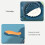 Dumpling Maker 2 in 1 Dumpling and Ravioli Press with Ergonomic Grip Easy Dough Pressing Blue 2