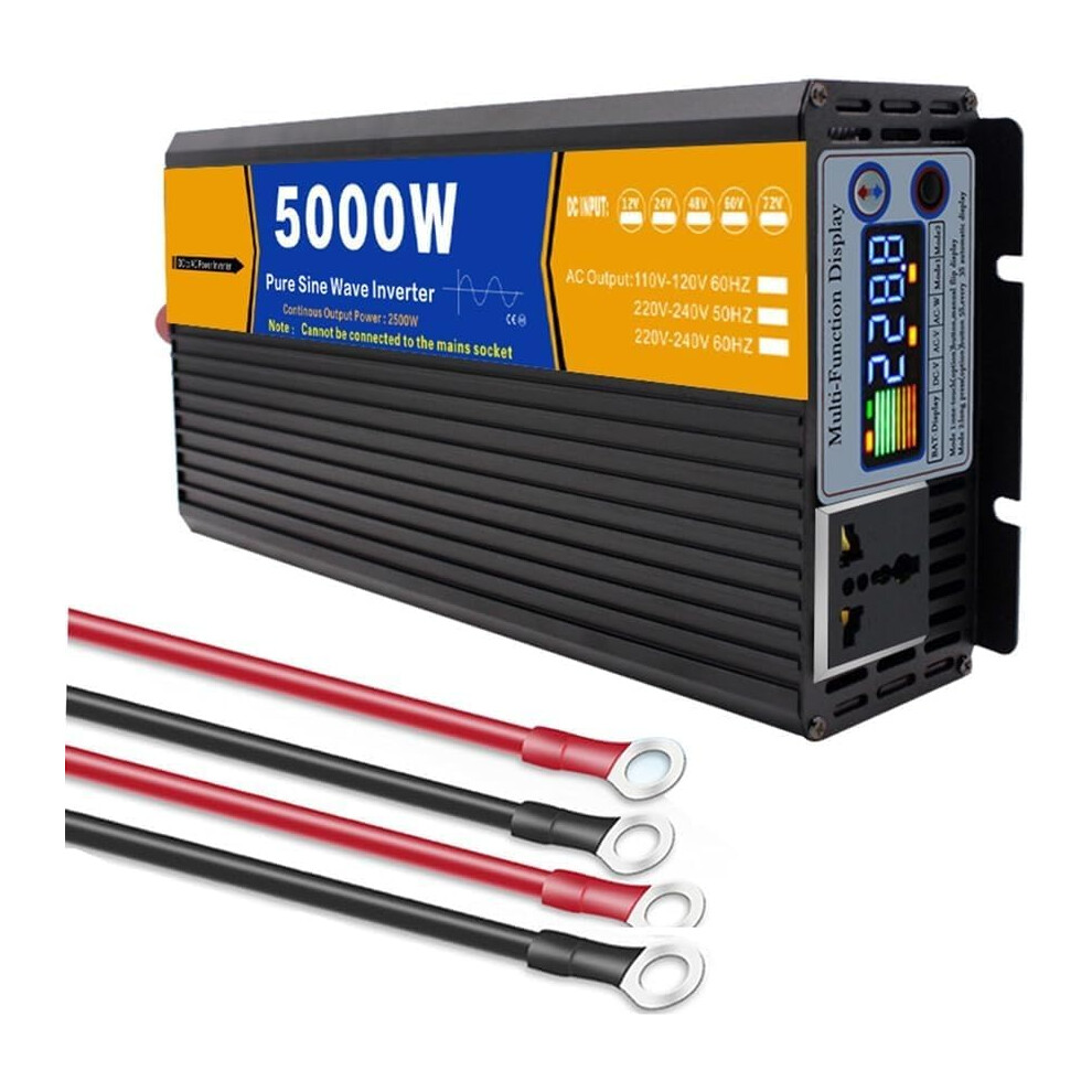 5000W Pure Sine Wave Inverter 60V Dc To 220V Ac Off Grid Solar Inverter Charger Split Phase 9070919374319