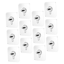 20 Stück Heavy Duty Klebewandhaken, abnehmbar, ohne Bohrdesign für Zuhause, Küche, Badezimmer