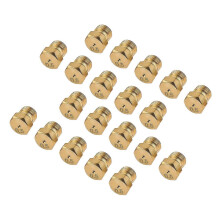 Buse à jet en laiton de 20 pièces pour gaz naturel au propane GPL - M6 0,75 mm/0,5 mm - pièces de brûleur DIY, kit de conversion au gaz LP