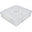 Divided Serving Tray with Handle and Lid, 5 Compartment Snack Storage Box, White Space Saving Design 2