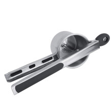 Stainless Steel Potato Ricer with Three Interchangeable Meshes and Ergonomic Grip for Smooth Puree
