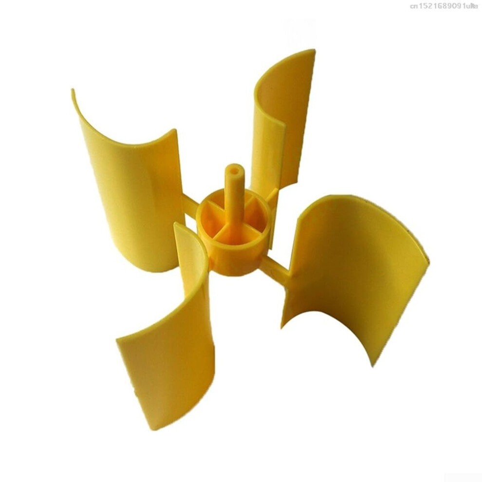 Diy Wind Turbine Blades Abs 4 Blade Yellow Vertical Generator Parts For Stem Educational Projects 9070919375026
