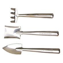 Garden Tools Set Stainless Steel Handheld Shovels and Rake Rust Resistant Ergonomic 3pcs