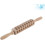 Wooden Embossed Rolling Pin with Egg Pattern for Baking Cookies Pastry Pizza Pasta 3