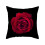Square Rose Pattern Throw Pillow Case Polyester Peach Skin Valentine's Day Pillowcase Home Decor-2 2