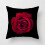 Square Rose Pattern Throw Pillow Case Polyester Peach Skin Valentine's Day Pillowcase Home Decor-2 4
