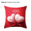 Square Rose Pattern Throw Pillow Case Polyester Peach Skin Valentine's Day Pillowcase Home Decor-2 5