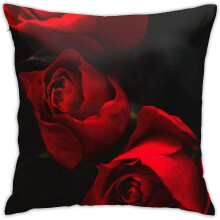 Rosenkissenbezug Sofa Dekorativer Kissenbezug für Wohnaccessoires 18x18 Zoll