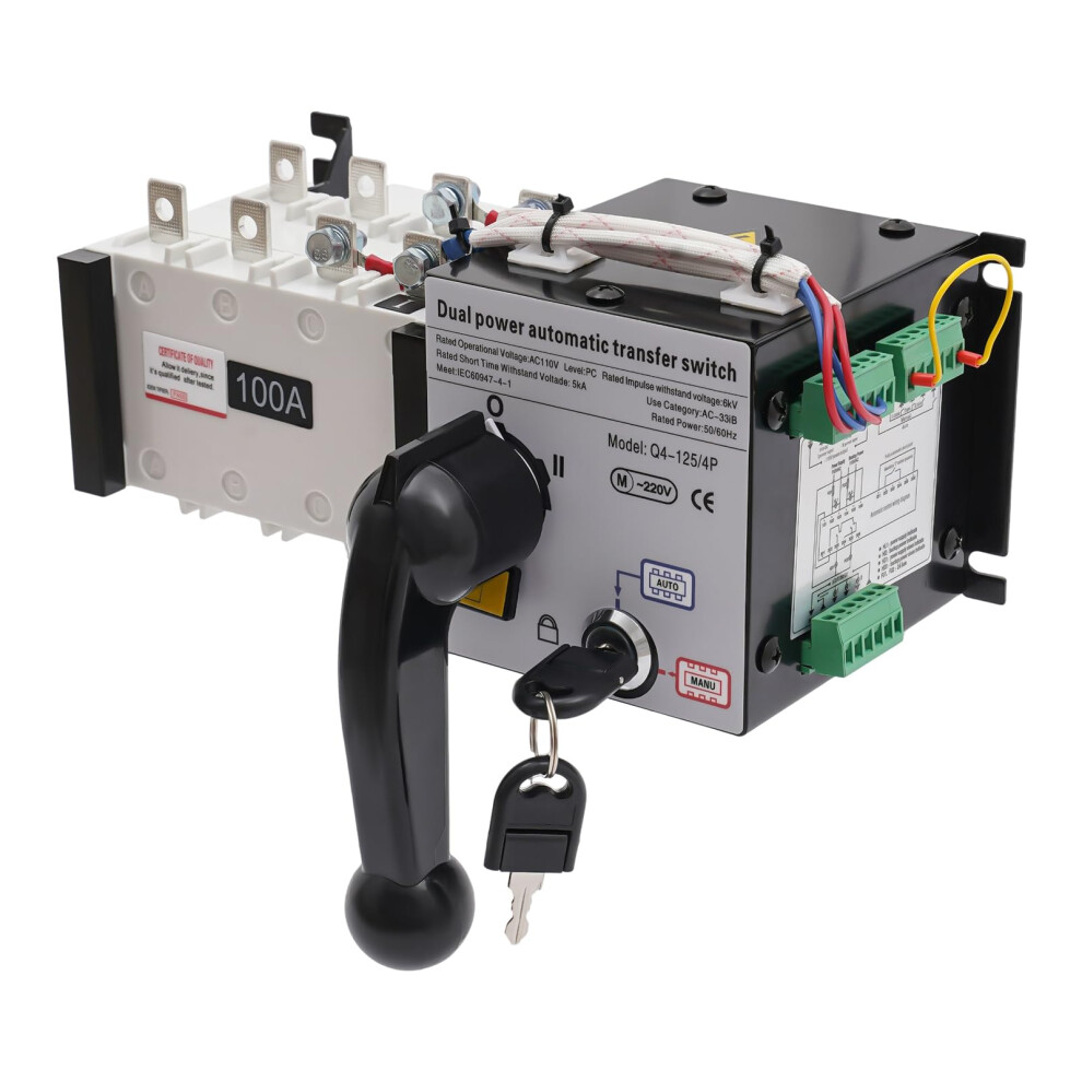 110V 100A 4 Pole Automatic Generator Transfer Switch For Fast Backup Power And Flexible Operation 9113335297012