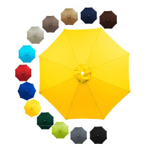 Patio Umbrella Replacement Canopy UV Resistant Waterproof Outdoor Cover for 6 or 8 Ribs Garden