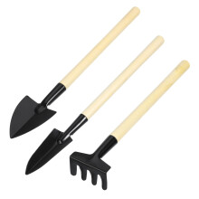 Mini Gardening Tools Set with Wooden Handles for Planting Transplanting Pots and Flowerbeds