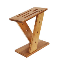 Bamboo Knife Block Holder with Fixed Slot Separation for Safe and SpaceSaving Kitchen Utensil Storage