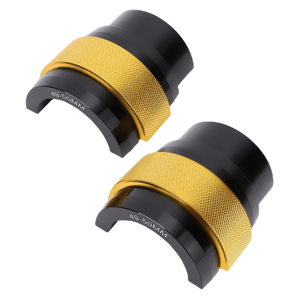 2Pcs Cnc Aluminum Fork Seal Driver Kit For 49-50Mm Motorcycle Forks 6931383169586