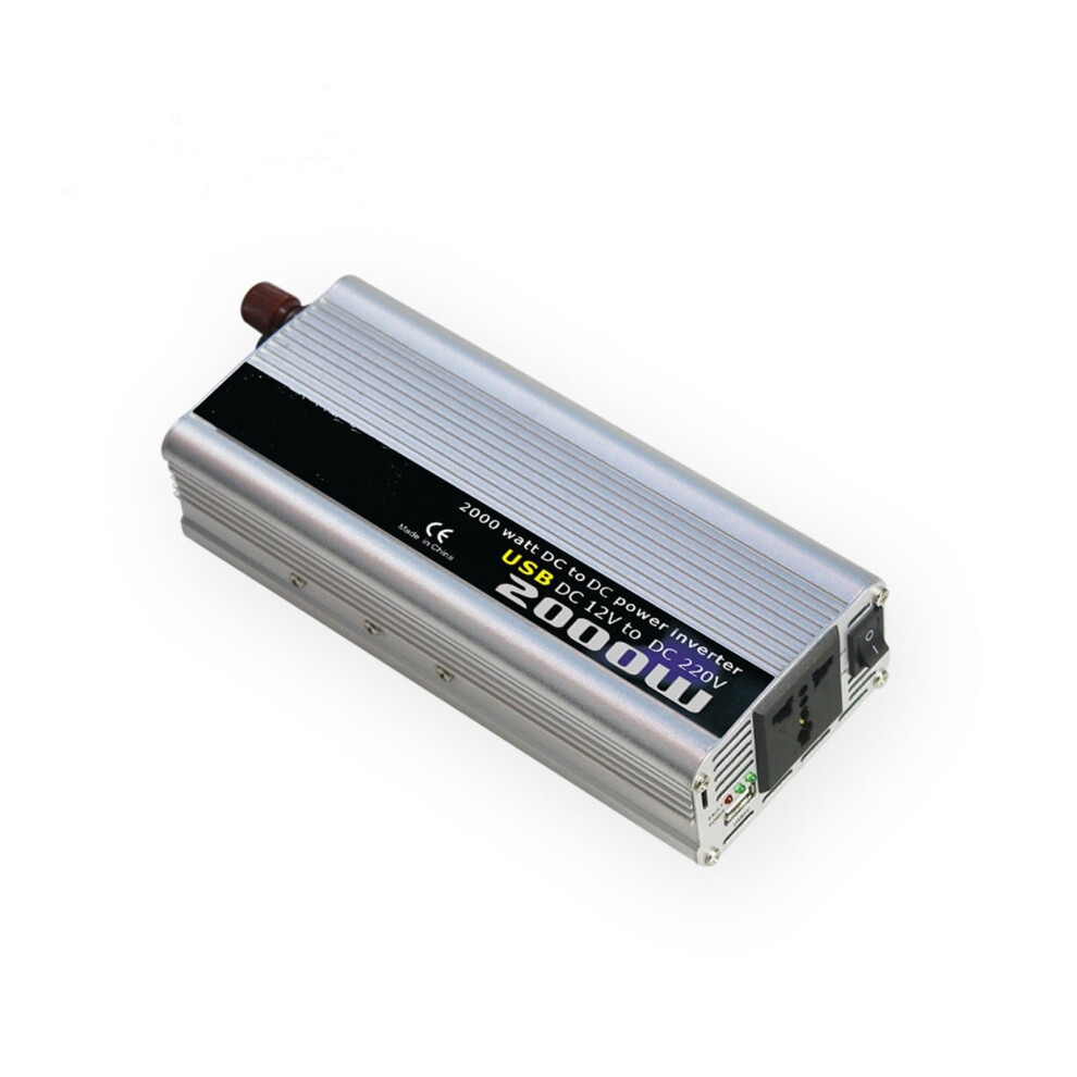 2000W Car Power Inverter Modified Sine Wave Dc To Ac Converter For Rv And OffâGrid Use Silver 9113335297692