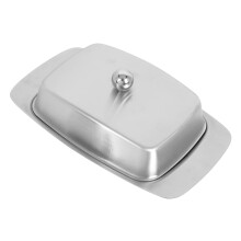 Stainless Steel Butter Dish with Lid, Food Grade Butter Keeper for Kitchen and Cheese Storage