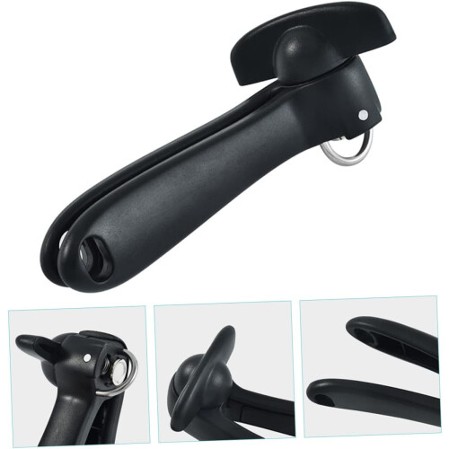 Stainless Steel Manual Can Opener MultiFunction Side Cut with Tail Hook for Easy Storage 2