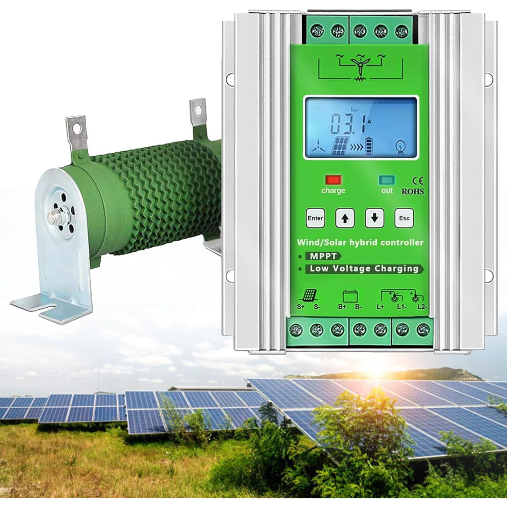 8000W Wind Solar Hybrid Mppt Charge Controller 24V With Dump Load For Offgrid Systems 9113335298408