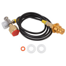 1.5m Pure Brass Soda Machine Adapter Hose, Quick Connect, Rust Resistant, Stable Pressure Flow