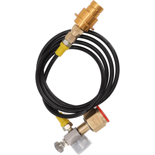 1.5m Pure Brass Soda Machine Adapter Hose, Quick Connect, Rust Resistant, Stable Pressure Flow 2